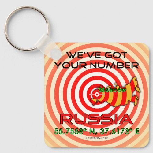 Weve Got Your Number Russia Key Chain