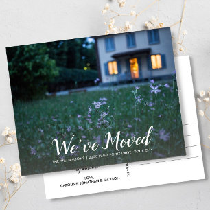 We've Just Moved Your House Photo New Address Postcard