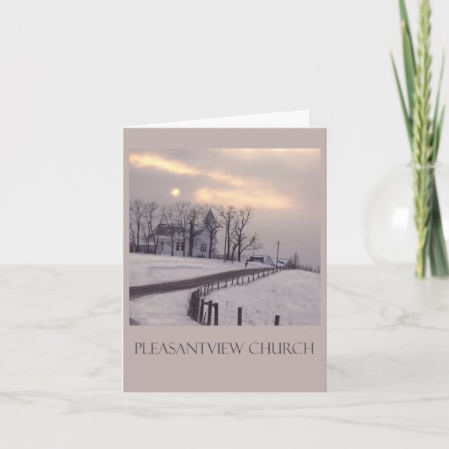 We've missed you at church card (Front)