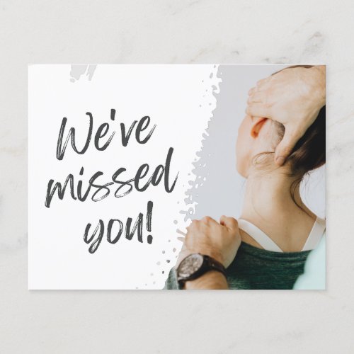 Weve Missed You Chiropractic Recall Postcard