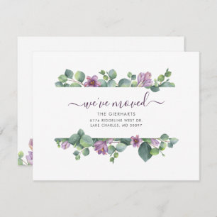 We've Moved Address Eucalyptus Greenery Moving