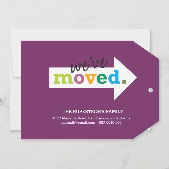 we've moved announcement (Front)