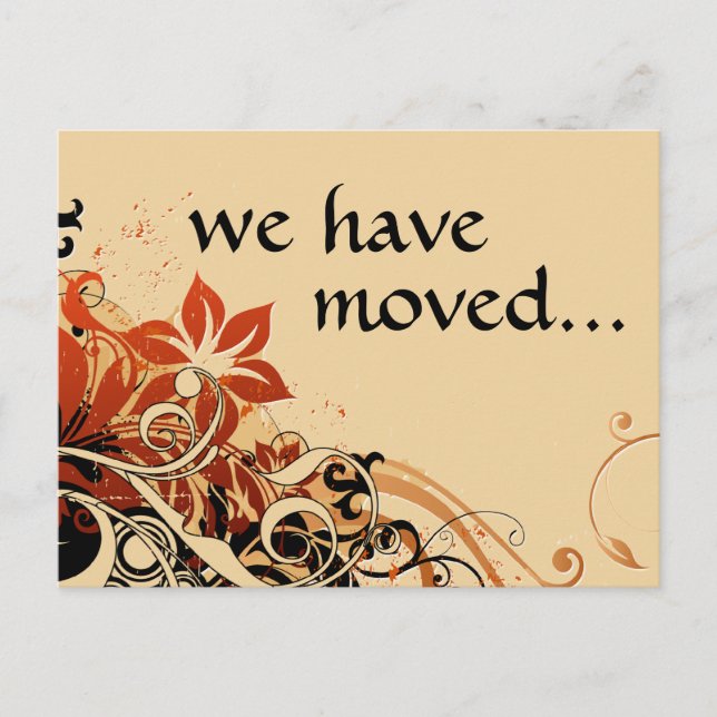 we've moved announcement (Front)