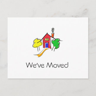 We've Moved Announcement Postcard