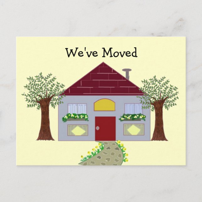 We've Moved Announcement Postcard (Front)