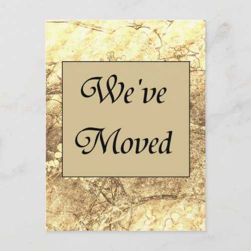 Weve Moved Announcement Postcard