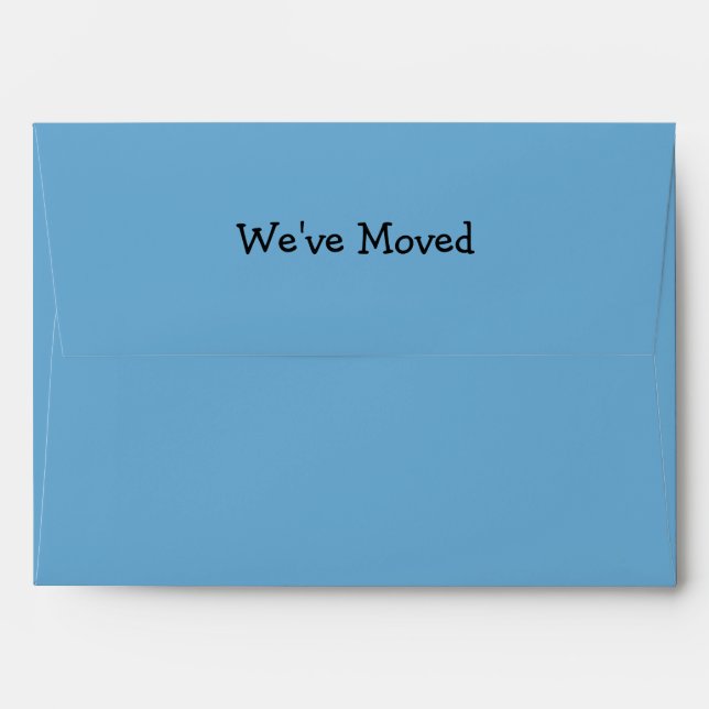 We've Moved Blue Envelopes (Back (Top Flap))