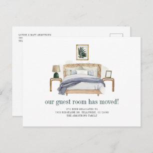 We've Moved Boho Chic New Address Moving Announcement Postcard