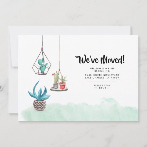 Weve Moved Boho Plants New Home Announcement