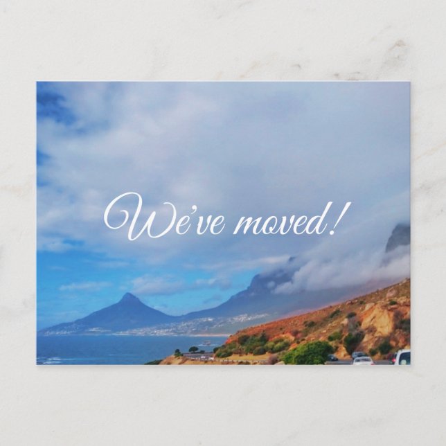 We've moved Cape Town Lion's Head View Postcard (Front)