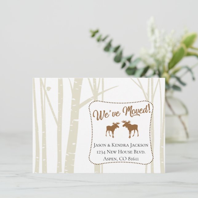 We've Moved Card (Standing Front)