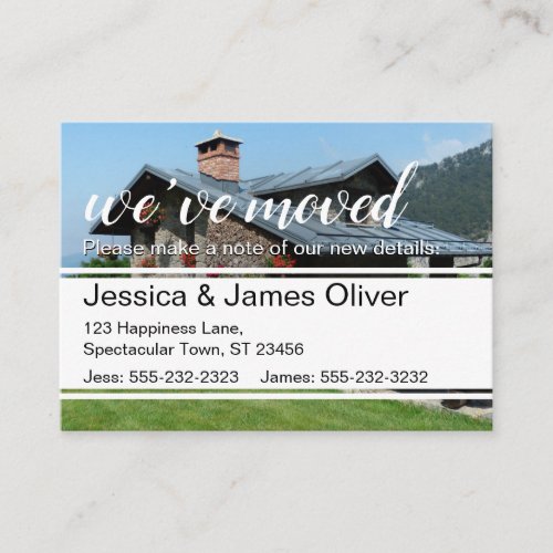 Weve Moved Card with Photo of Your New Home