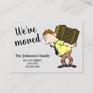 We've moved change of address announcement card