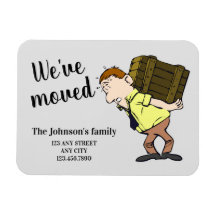 We've moved change of address announcement card