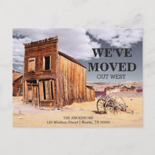 we've moved change of address announcement postcard