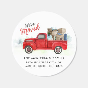 We've Moved Change of Address Classic Round Sticker