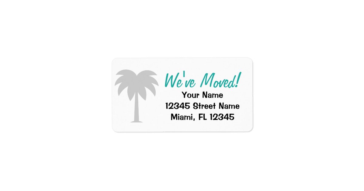 We've moved change of address labels for new home | Zazzle