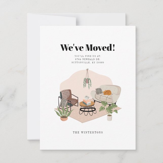 We've Moved Change of Address Moving Announcement (Front)
