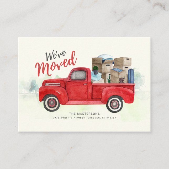 We've Moved Change of Address Moving Announcement (Front)
