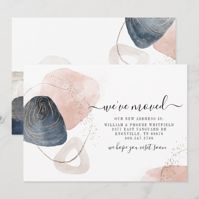 We've Moved Change of Address Moving Announcement (Front/Back)