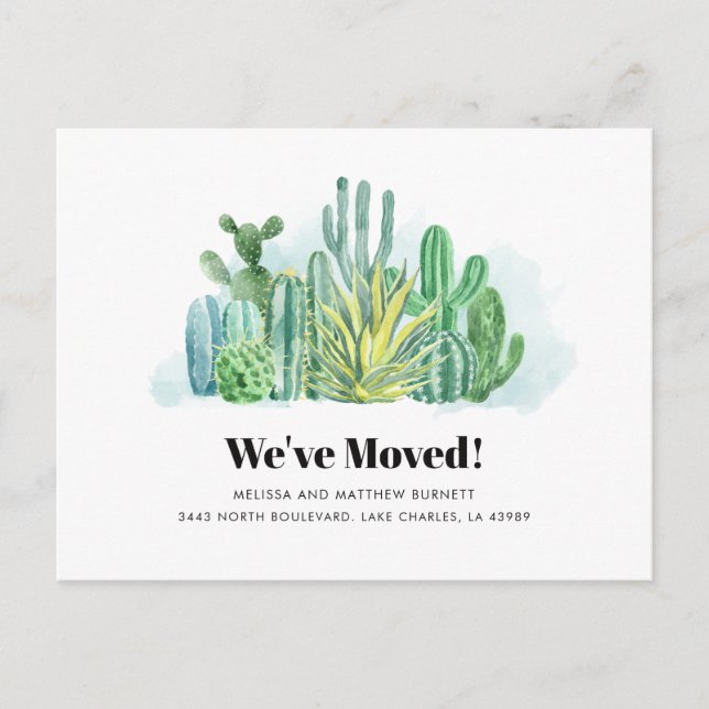 We've Moved Change of Address Moving Announcement Postcard (Front)