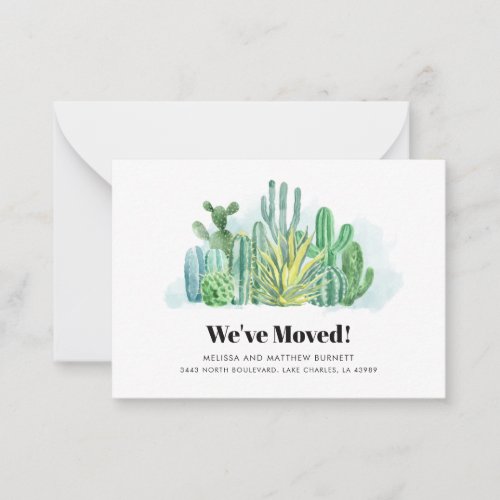 Weve Moved Change of Address Moving Note Card