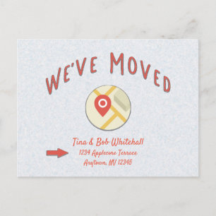 We've Moved Change of Address Notice Postcard