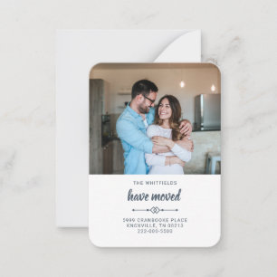 We've Moved Change of Address Photo Moving Note Card