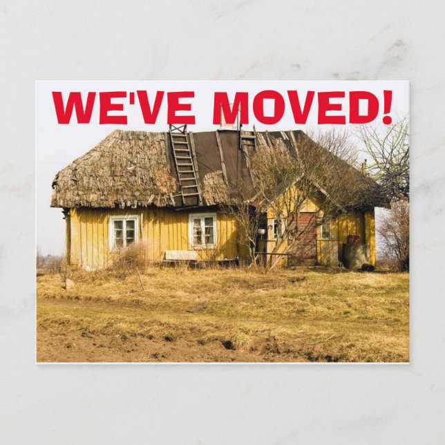 We've Moved Change Of Address Postcard (Front)