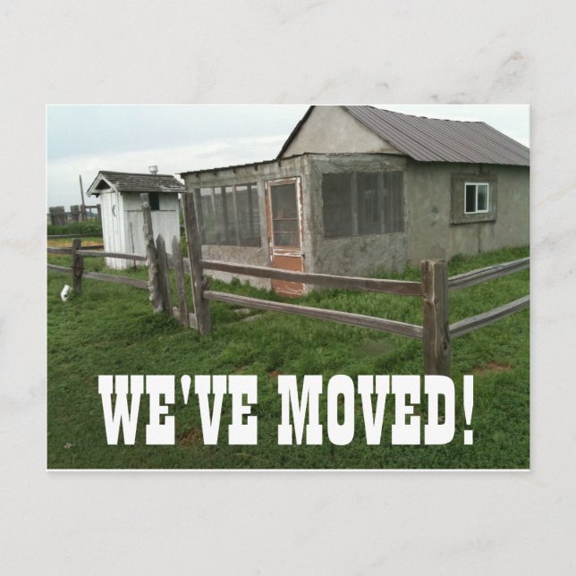 We've Moved Change Of Address Postcard (Front)