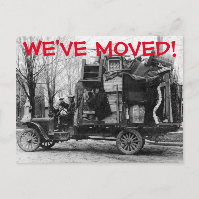 We've Moved Change Of Address Postcard (Front)