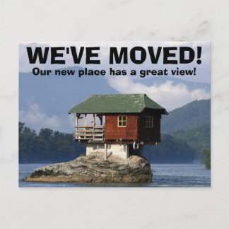 We've Moved Change Of Address Postcard