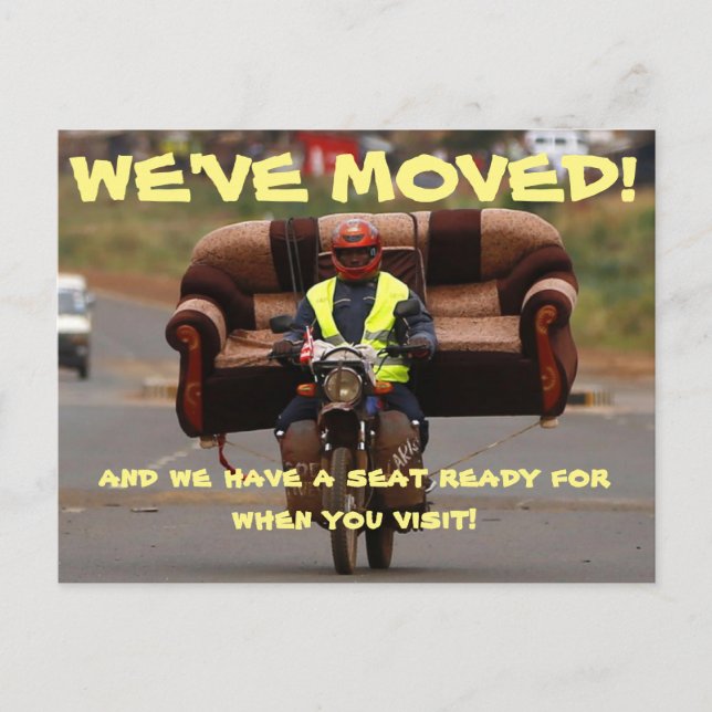 We've Moved Change Of Address Postcard (Front)