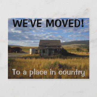 We've Moved Change Of Address Postcard
