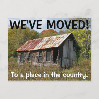 We've Moved Change Of Address Postcard