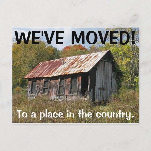 We've Moved Change Of Address Postcard (Front)