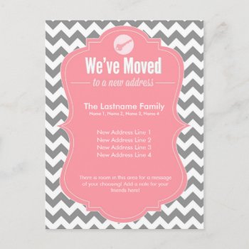 We've Moved Change Of Address Postcards by rheasdesigns at Zazzle