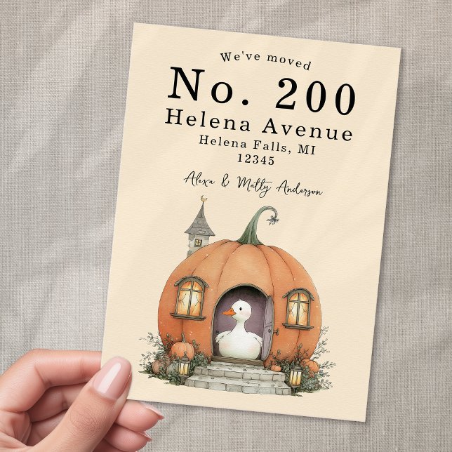 We've Moved Change of Address Pumpkin Goose Announcement (Creator Uploaded)