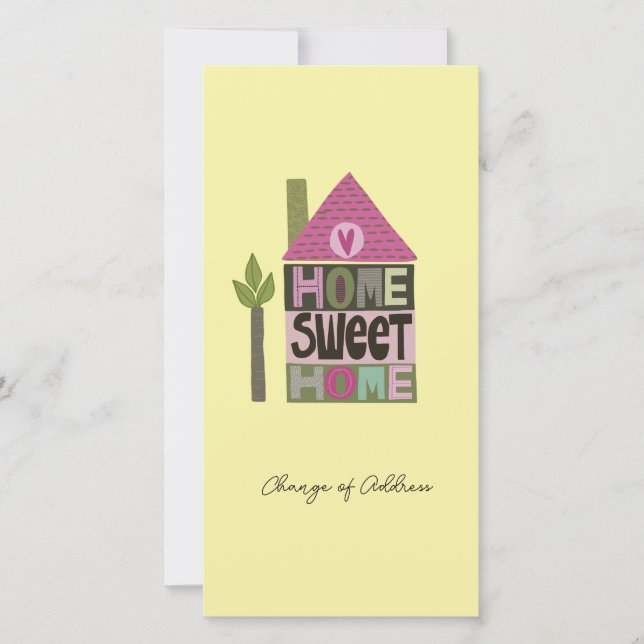 We've moved change of address whimsical lettering (Front)