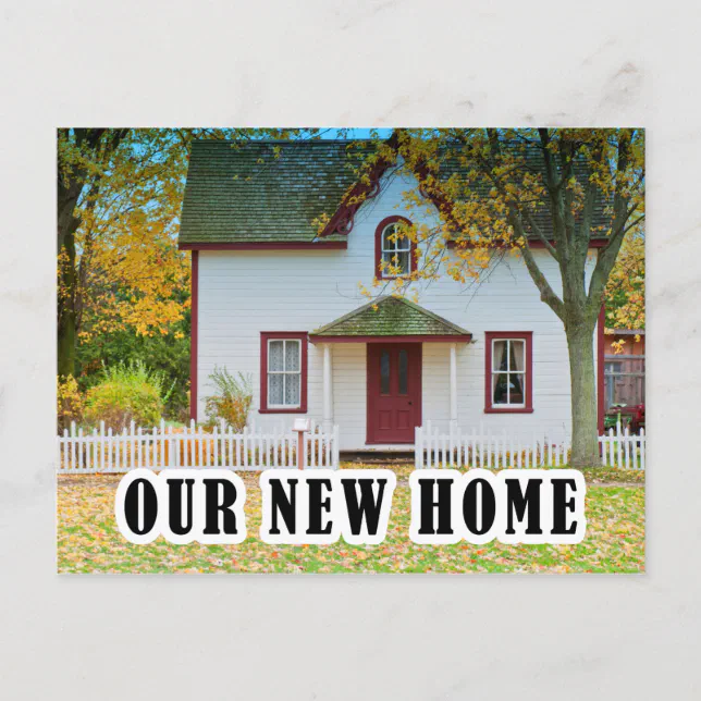 We've Moved Change of Address Your New Home Photo Announcement Postcard ...