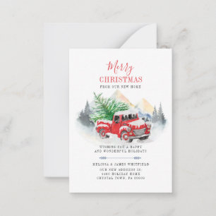 We've Moved Christmas Change of Address Moving Note Card