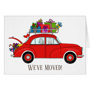 We've Moved Christmas customizable photo card