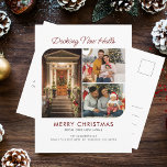 We've Moved Christmas Family 3 Photos Moving Announcement Postcard<br><div class="desc">Announce your holiday move in style and with photos greetings card. Easily replace the photos with your favorite ones by clicking the "Personalize" button. Add your own wording to suit the occasion and completely change the background,  fonts and layout when you click the "Edit this in Design Tool" button.</div>
