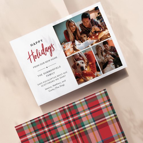 Weve Moved Christmas Holiday Family Photo Card