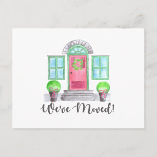 We've Moved! Christmas home Postcard