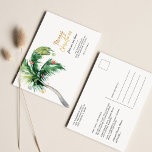 We've Moved Christmas Palm Tree Moving Coastal Announcement Postcard<br><div class="desc">Christmas Holiday Coastal Moving Palm Tree Announcement you can easily customize by clicking the "Personalize" button. Add your custom message and names on the reverse side</div>