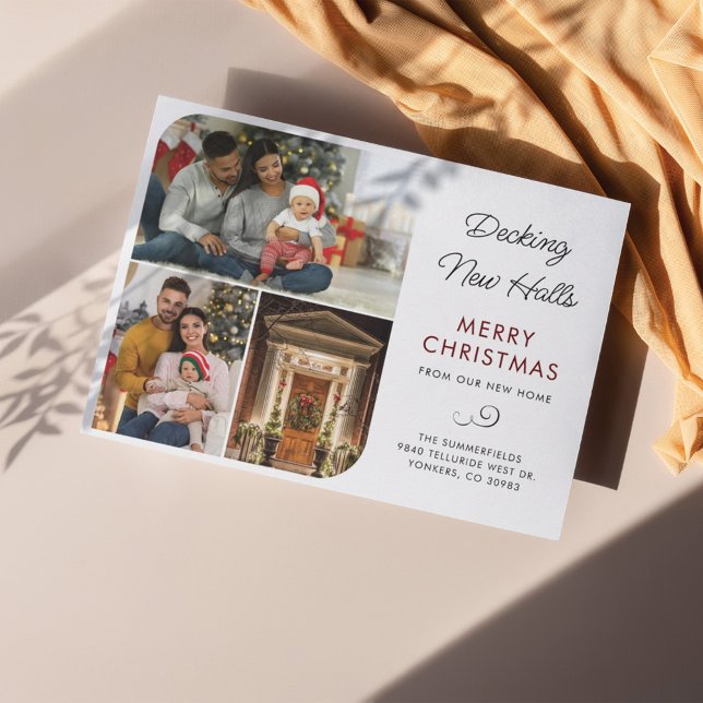 We've Moved Christmas Photos Moving Home Holiday Card (Creator Uploaded)