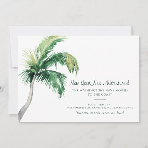 Weve Moved Coastal Palm Tree Holiday Moving Announcement