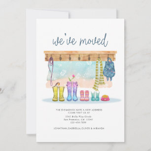 We've Moved Colorful Watercolor Moving Announcement