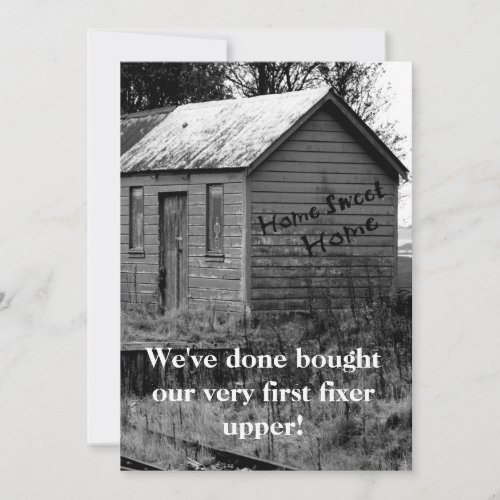 Weve Moved Country Shack Housewarming Invitation